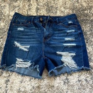 Large dark blue Jean shorts SHEIN